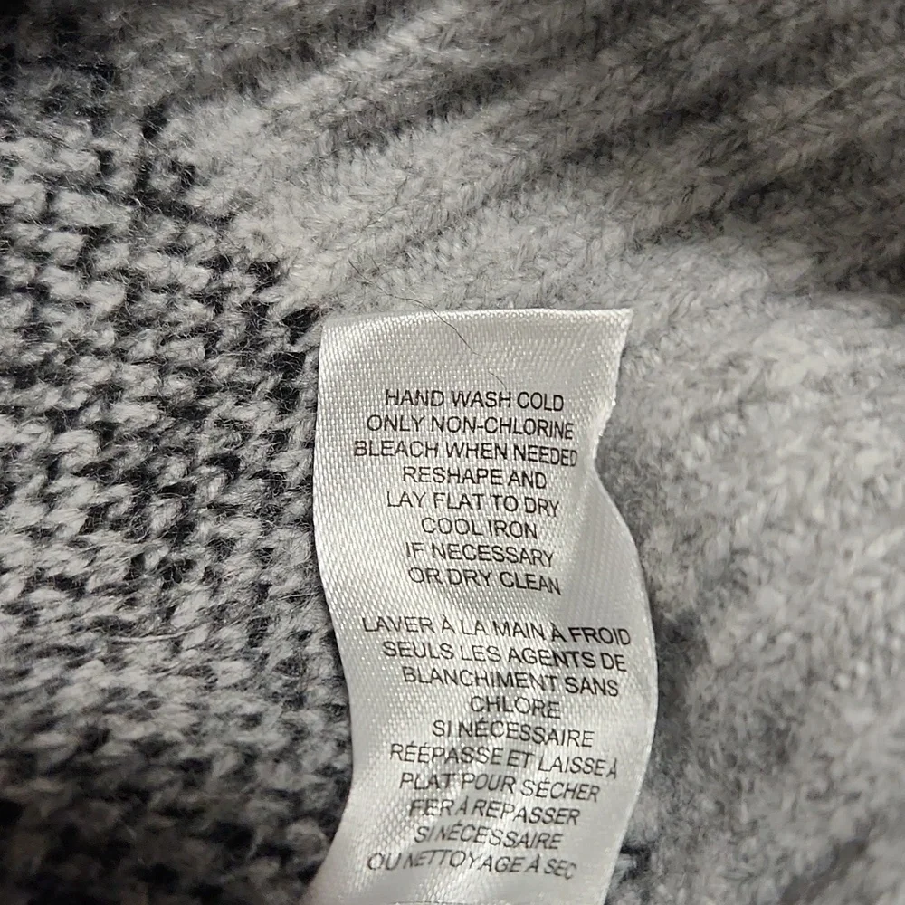 NEW Truth by Republic Leopard Print Sweater - Black and Gray Size XL - Picture 9 of 10